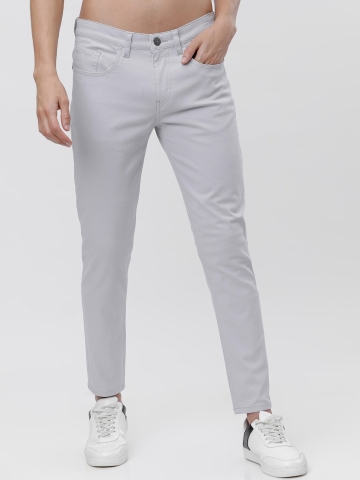 Buy Men Grey Dark Wash Slim Tapered Jeans Online  685023  Peter England