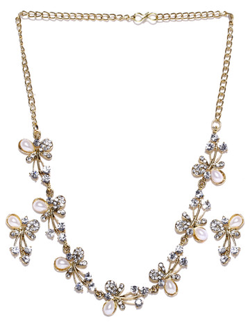 70% OFF on Zaveri Pearls Gold-Toned 