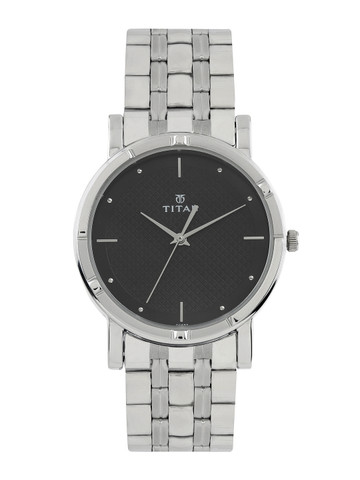 Titan Men Black Dial Watch 1639SM02
