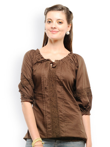 U&F Women Brown Top