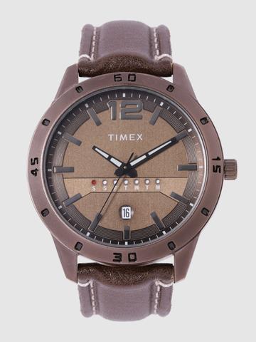 Timex Round 45mm Brown Dial Analog Men Watch - TW000U936