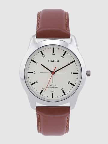 Timex Round 39mm Beige Dial Analog Men Watch - TW00ZR261E