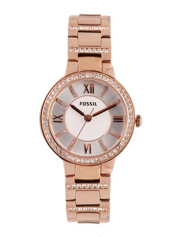 Fossil Women Silver-Toned & White Dial Watch ES3284-147827