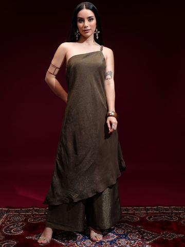 Vishudh Women Printed Regular Kurta with Trousers