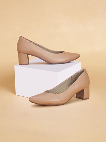 Forever Glam by Pantaloons Women PU Work Block Pumps