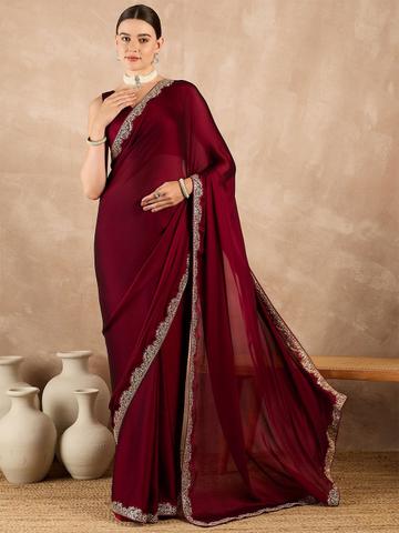 all about you Satin Saree