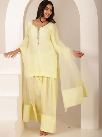 DEASHA INDIA Women Farshi Regular Pure Silk Kurta with Salwar & With Dupatta