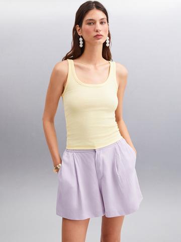 GRIMELANGE Solid Regular Fitted Top