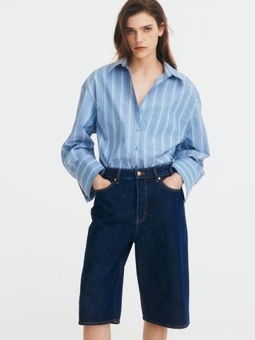 H&M High Knee Denim Shorts