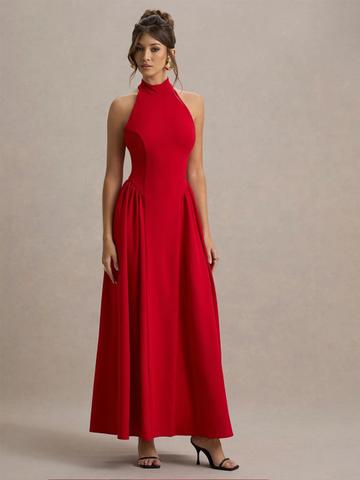TRAQUILA Women Fit & Flare Maxi Dress