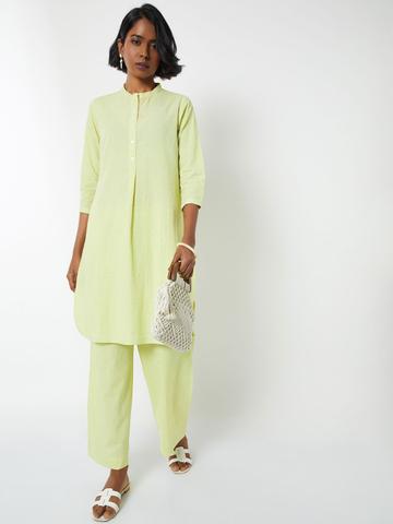 max Women Striped Kurta with Trousers