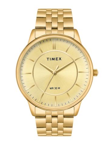 Timex Men Brass Dial & Stainless Steel Bracelet Style Straps Analogue Watch TWTG12104