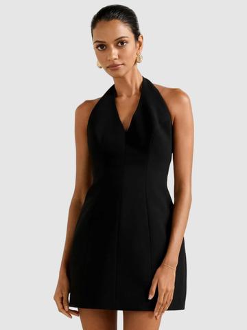 Forever New Halter Neck Sleeveless A-Line Mini Dress