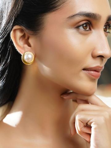Rubans Voguish Circular Studs Earrings