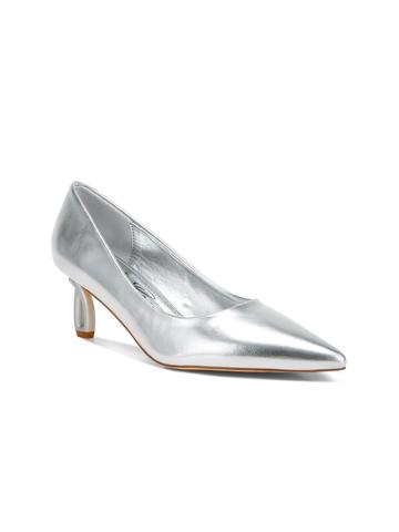 London Rag Women Leather Kitten Pumps