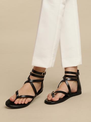 Nautica Women Mid Top Open Toe Flats