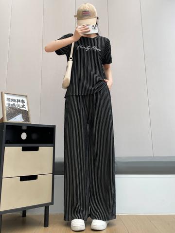 Lugo Striped Top And Palazzos