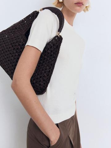 MANGO Solid Knitted Top