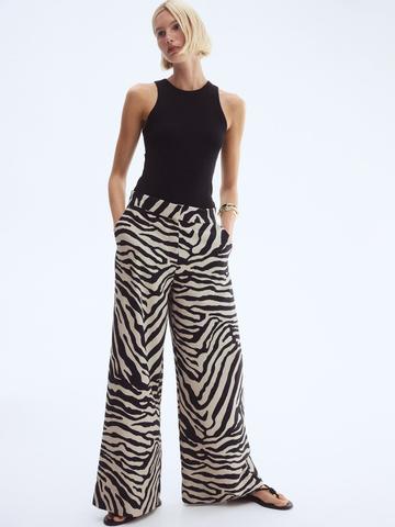 H&M Wide Twill Trousers