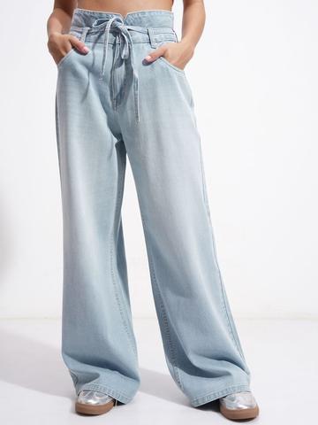 Street By Tokyo Talkies Women Flared Fit High-Rise Cotton Stretchable Jeans