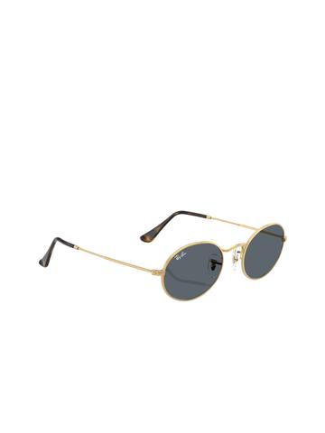 RAY-BAN Unisex UV Protected Blue Lens Oval Sunglasses - 0RB3547N001/R551