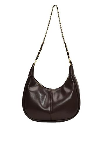 StyleCast x Revolte Women Textured Half Moon Shoulder Bag