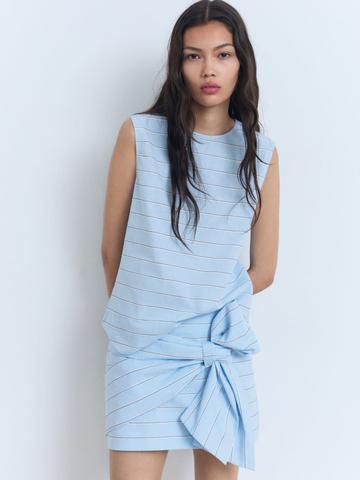 MANGO Striped Cotton Top