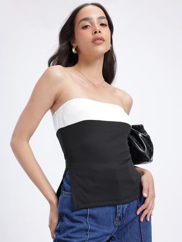 glitchez Slits Colourbed Bandeau Top