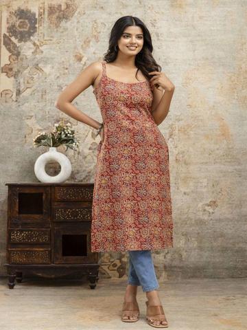 LABEL ADRIJA Women Printed A-Line Kurti
