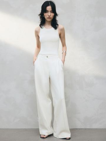 H&M Wide Twill Trousers