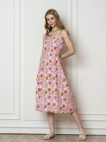 Zenava by Women Floral Printed Fit & Flare Midi Dress