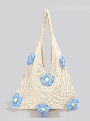 CORSICA Embellished Tote Bag with Applique