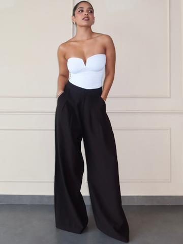 Off Duty India Wide Leg Mid Rise Trousers