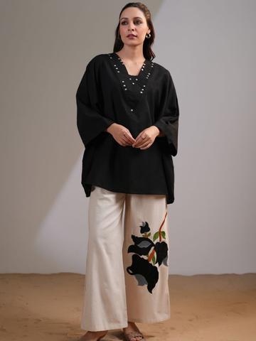 Kaftanize Embellished V-Neck Co-Ords Set