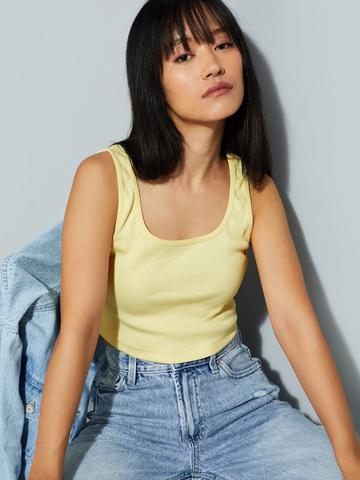 max Cotton Tank Crop Top