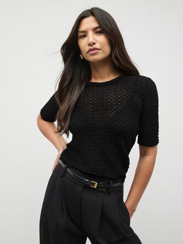 NEXT Textured Half Sleeve Seersucker T-Shirt