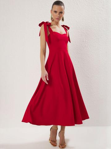 Trendyol Women Sleeveless Fit and Flare Midi Dress