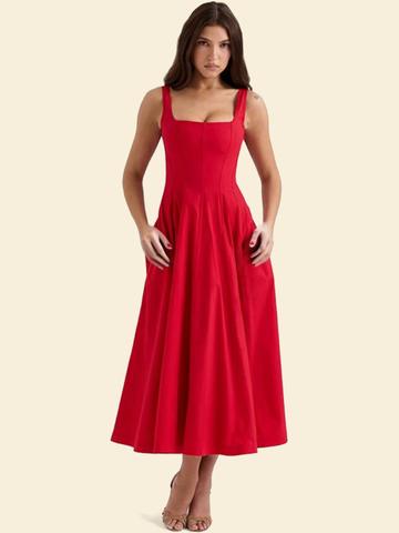 HERE&NOW Fit & Flare Midi Dress