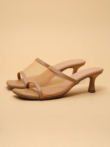 ERIDANI Myles Women Open Toe Kitten Heeled Sandals