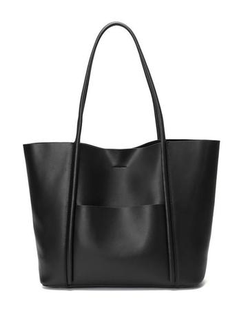 PURPLEHUNT Leather Shopper Tote Bag