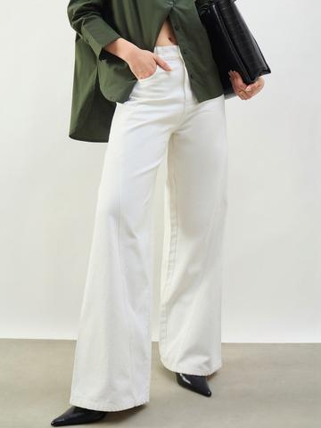 SASSAFRAS BASICS Women Wide Leg Mid-Rise Stretchable Jeans