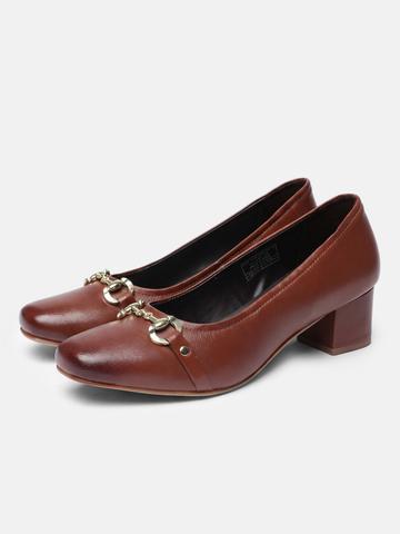 Kenneth Cole Leather Block Pumps
