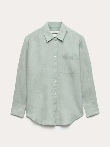 Marks & Spencer Women Pure Linen Shirt