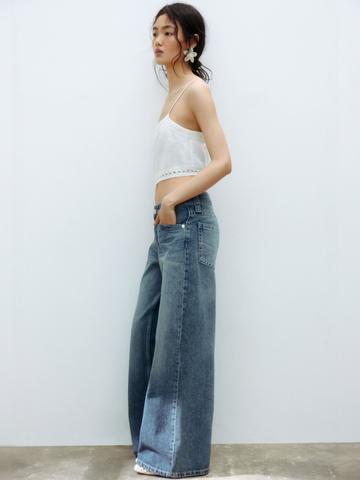 H&M Baggy Wide Low Waist Jeans