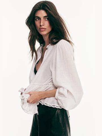 H&M Pintucked blouse