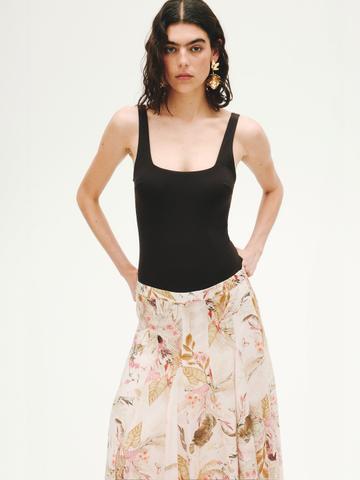 H&M Flared Viscose-Blend Skirt