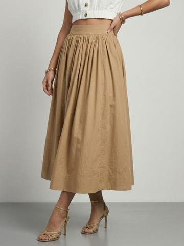 Phosphorus x The Devil Wears Prada Women Pure Cotton Midi Flared Skirt
