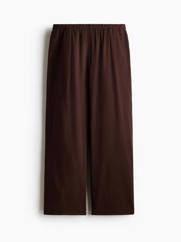 H&M Wide Linen-blend Trousers
