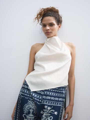 H&M Asymmetric Halterneck Top