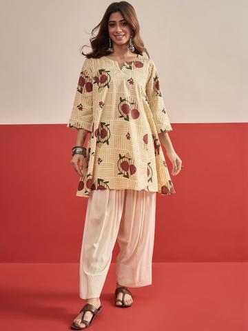 InWeave Women Pure Cotton Kurta with Salwar